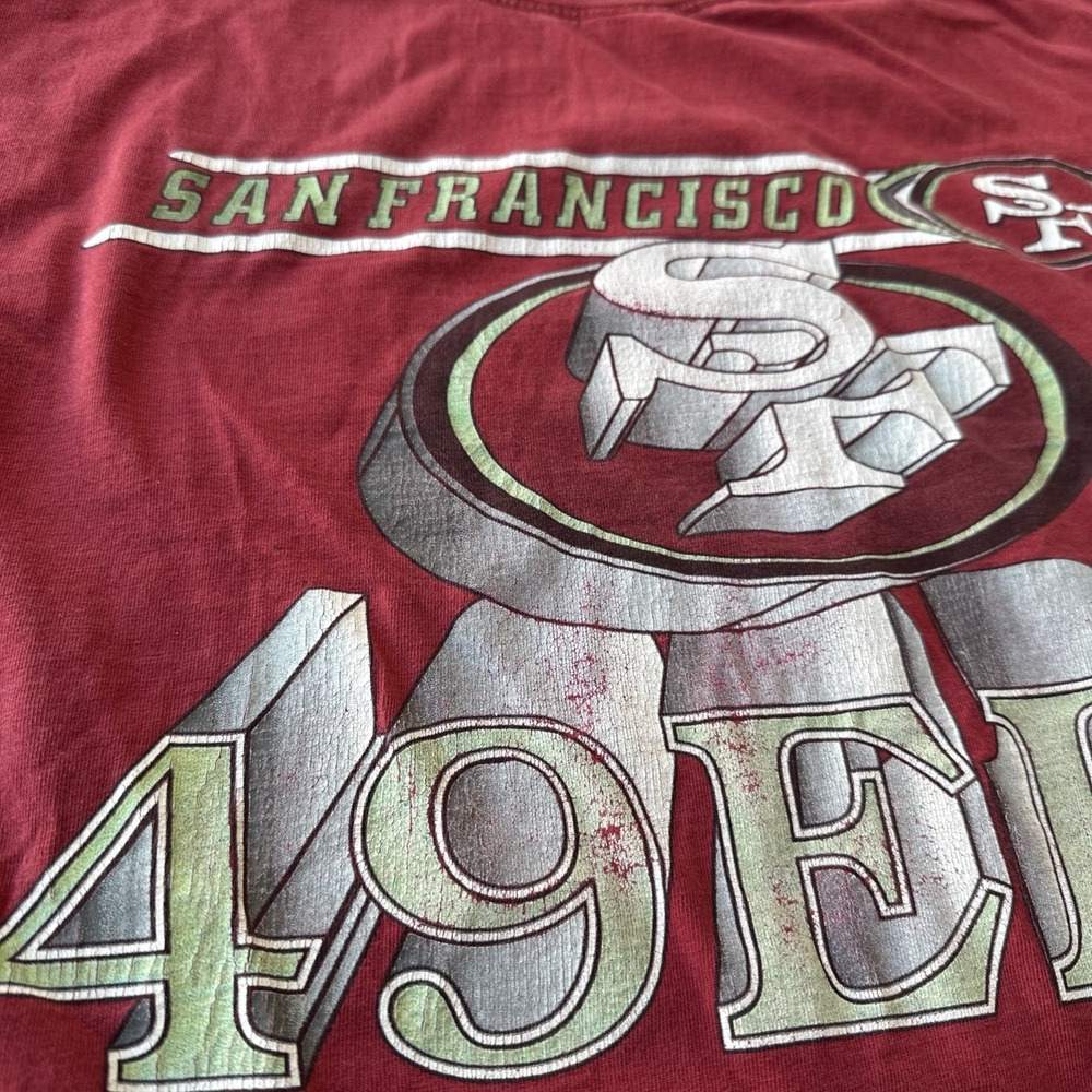 49ers San Francisco Tank Top The Edge Size L Red - Picture 2 of 10